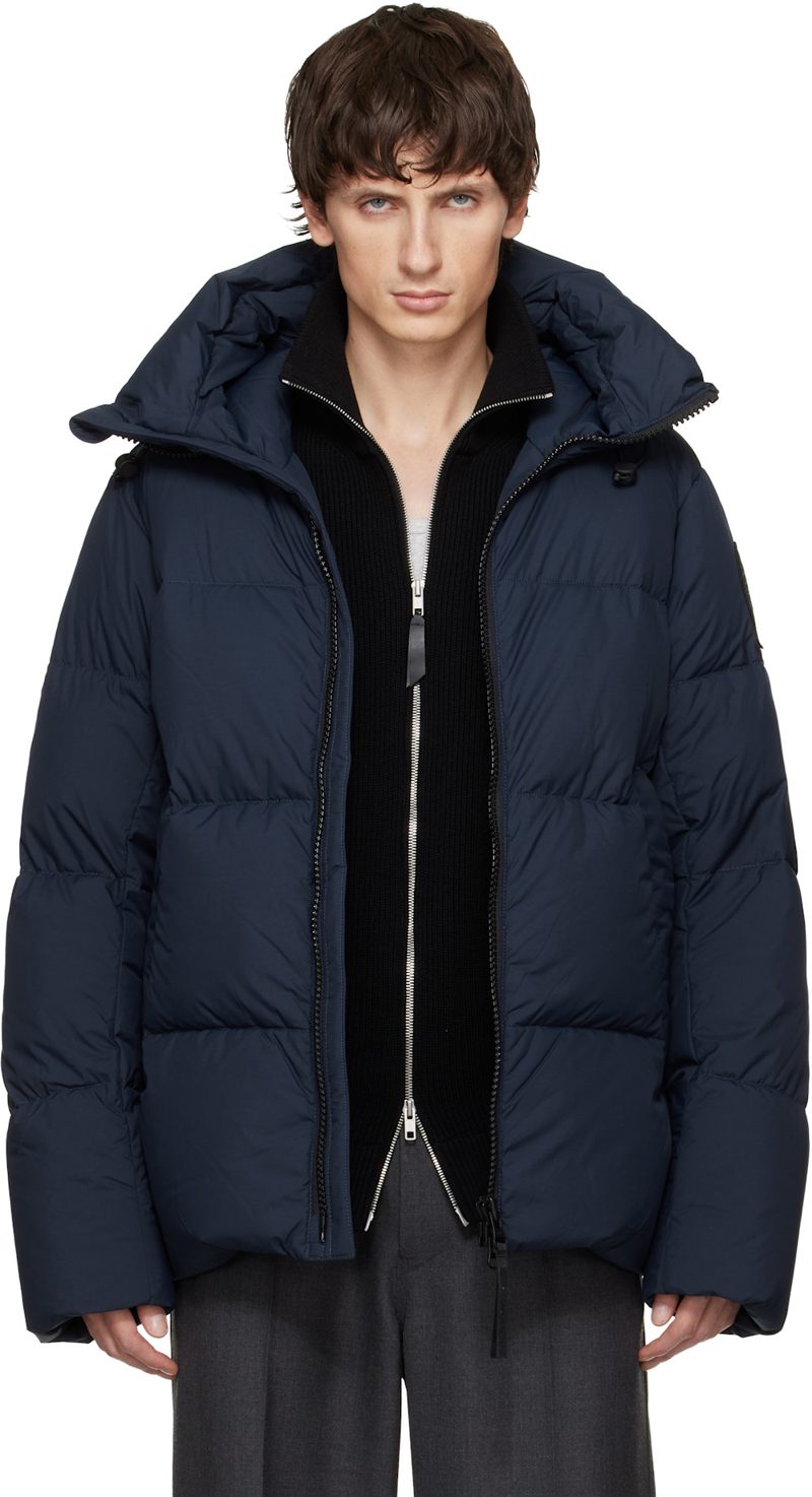 Navy Black Label Crofton Puffer EnduraLuxe Down Jacket 252014M178039