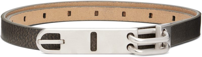 Gray Tower Tongue Belt 262232M131007