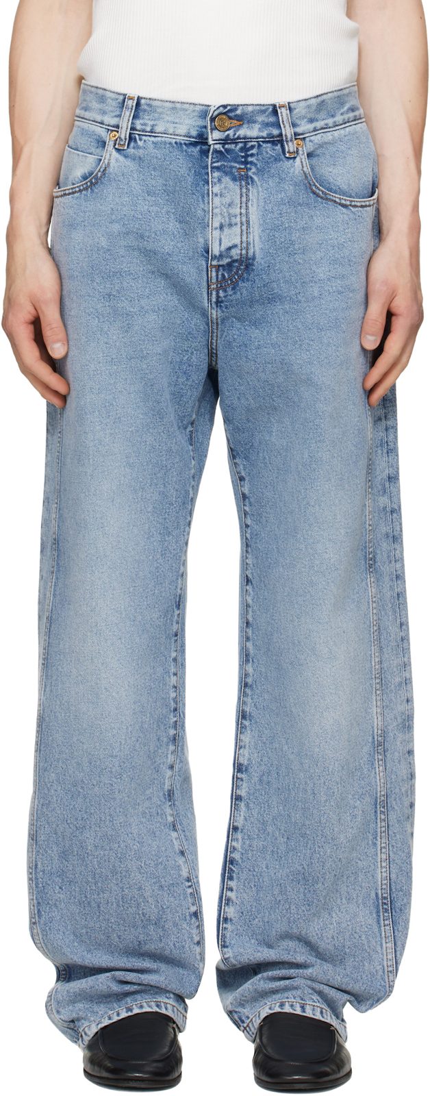 Blue Loose-Fit Jeans 262251M186008