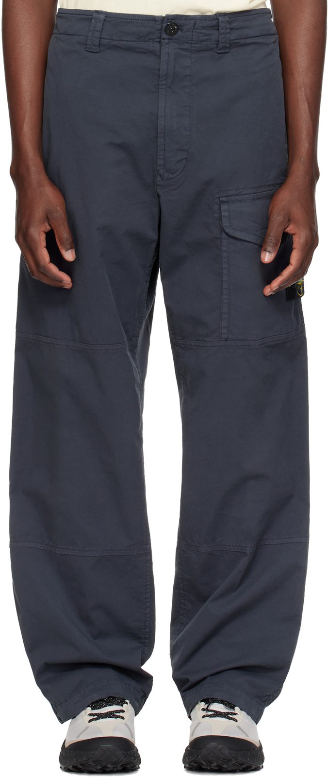 Navy 3100002 Stretch Organic Cotton Twill Cargo Pants 262828M188011