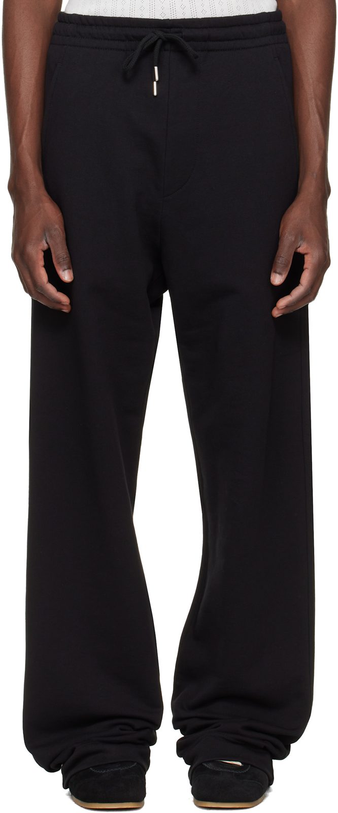 Black Cotton Sweatpants 262358M190001