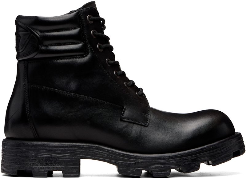 Black D-Hammer Combat Boots 262001M255002