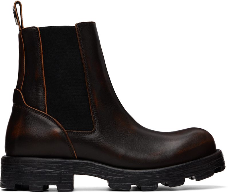 Brown D-Hammer-Chelsea Boots 262001M223001
