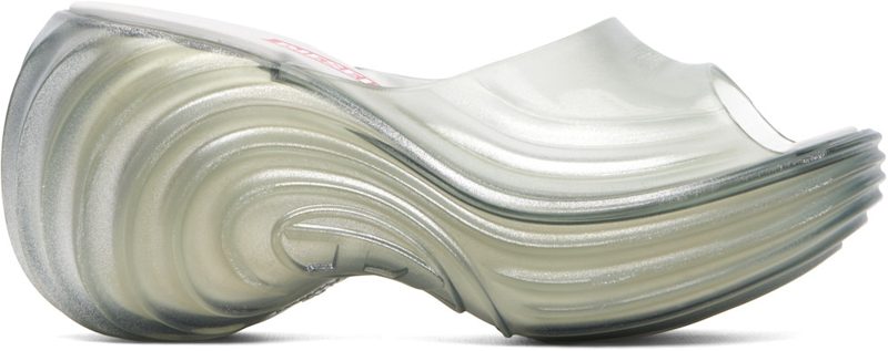 Transparent Melissa Edition Platform Mule Sandals 262001F125003