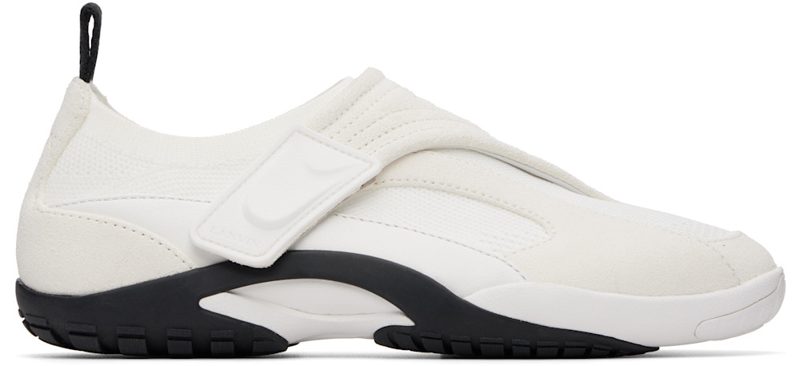 White LNV1 Knit & Suede Sneakers 261254F128039
