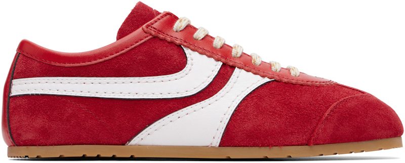 Red Suede Sneakers 262358F128001