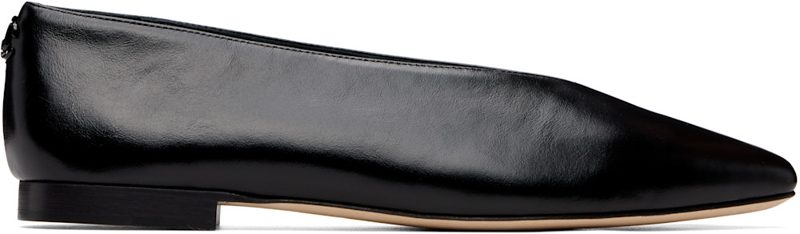Black Margot Flat Loafers 262528F118001