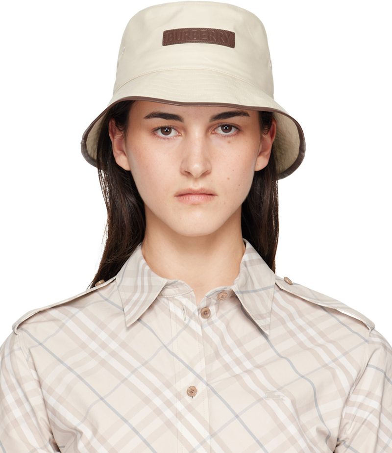 오프화이트 Logo Gabardine Bucket Hat 261376F015002