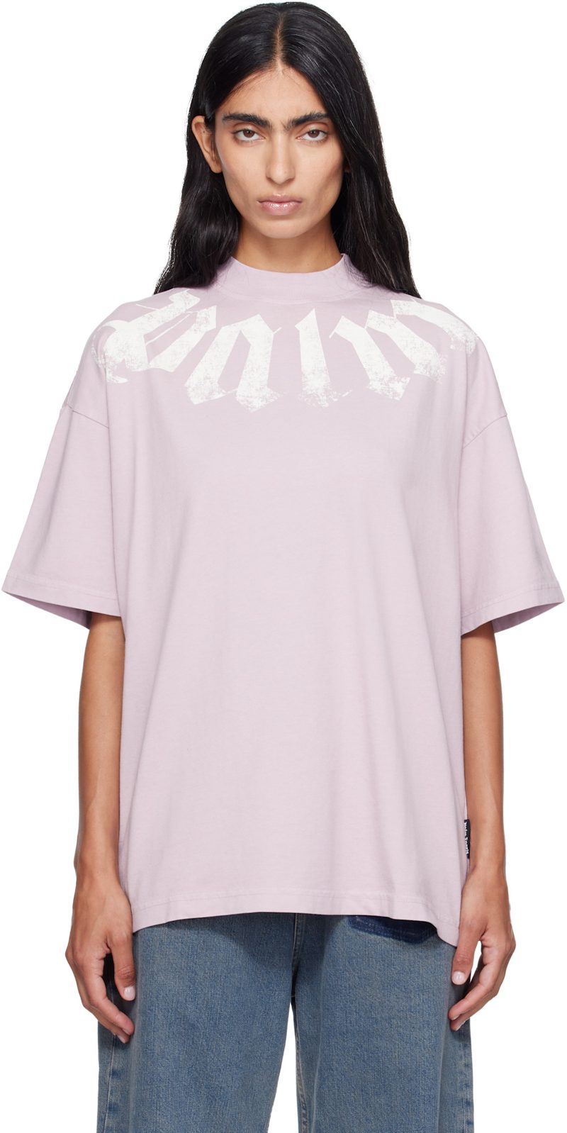 Purple Big Neck Logo T-shirt 261695F110002