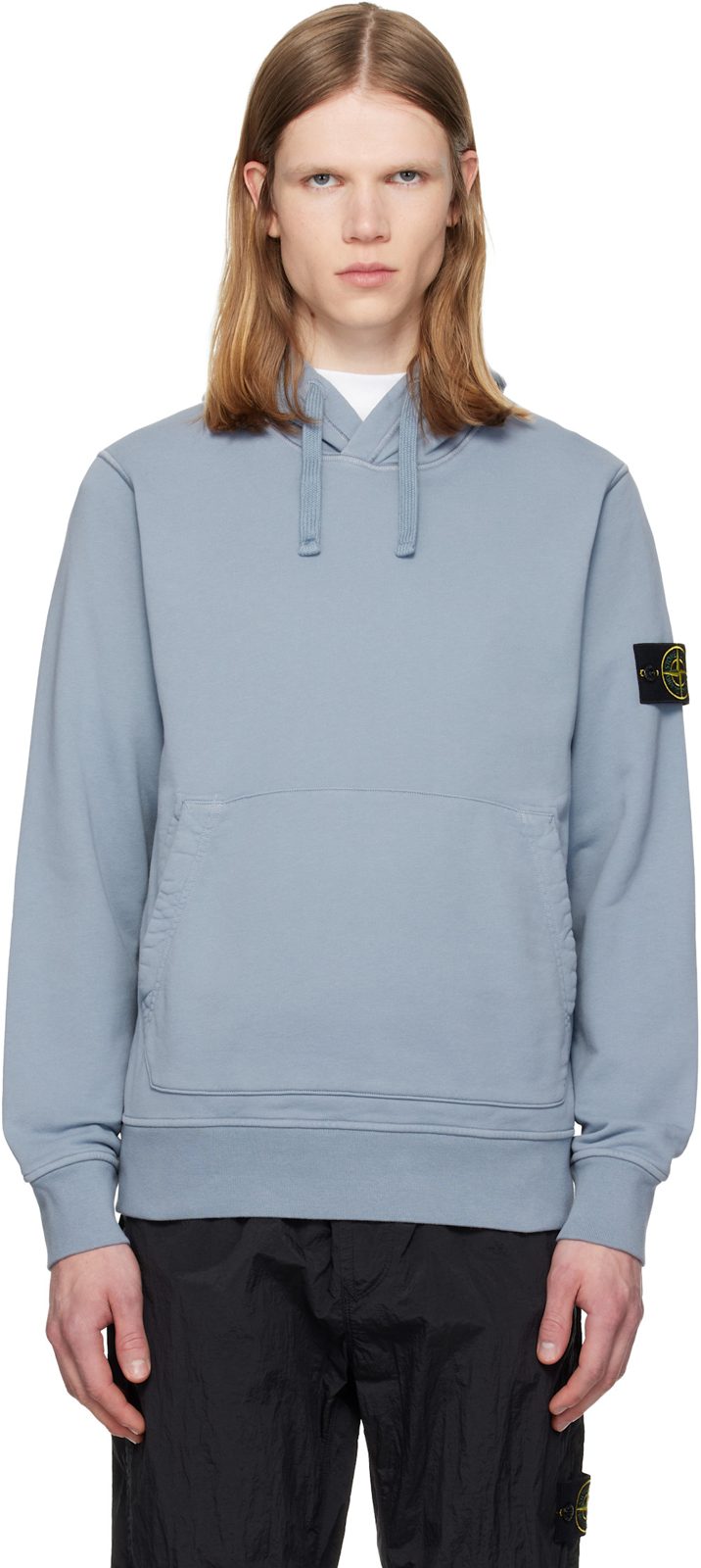 Blue 6100062 Organic Cotton Fleece Hoodie 261828M202014