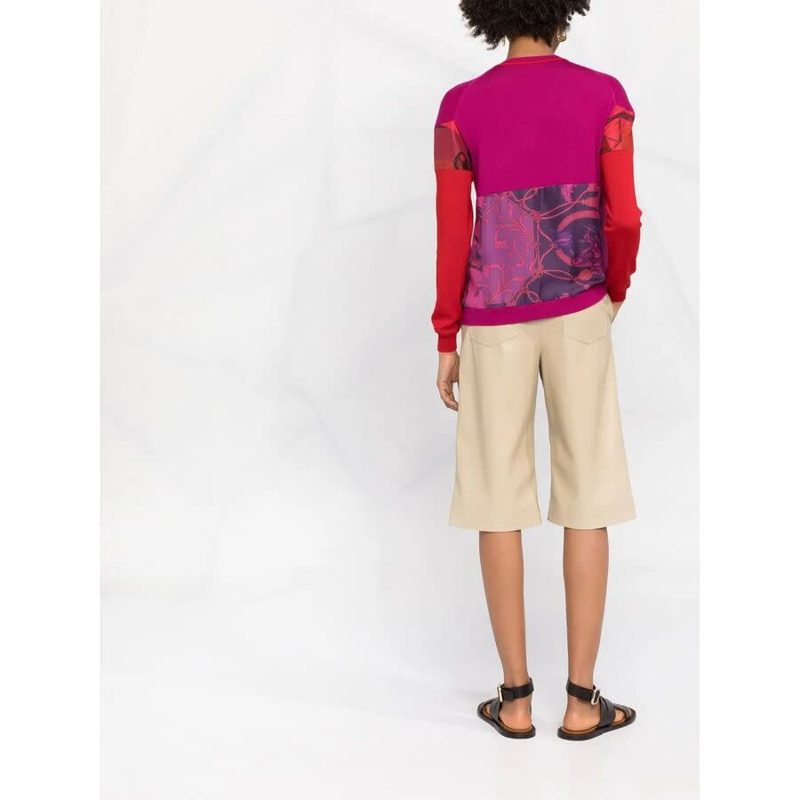 Cardigan_Hot Pink / Nail P.Red