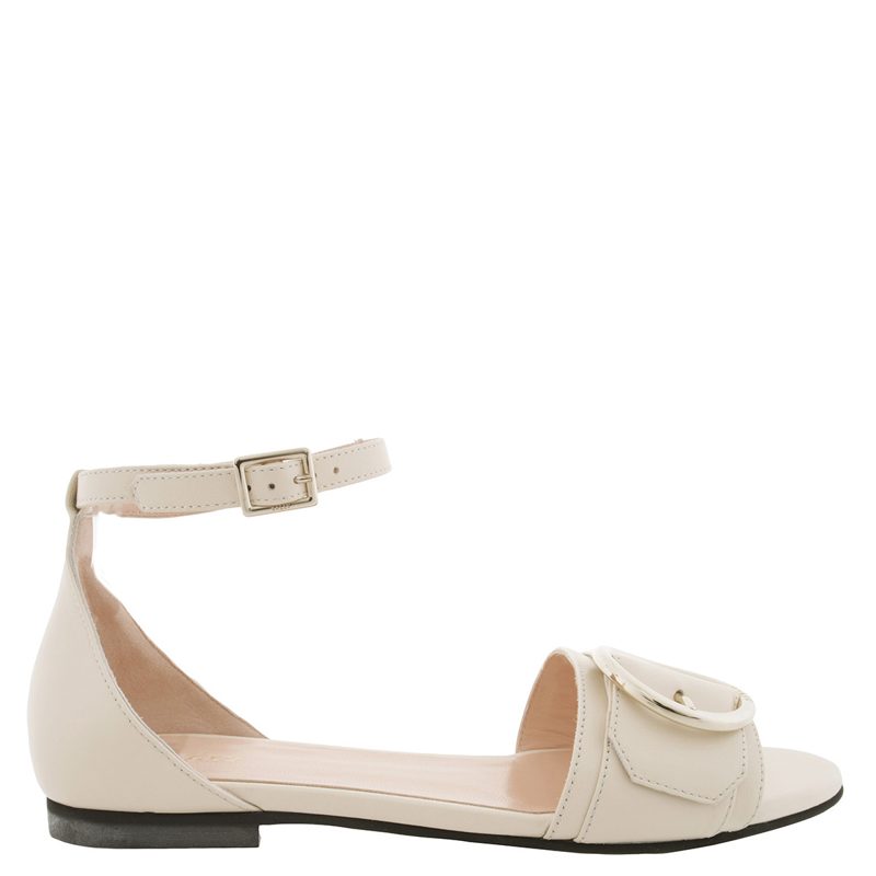 Catrina Leather Flat Sandals