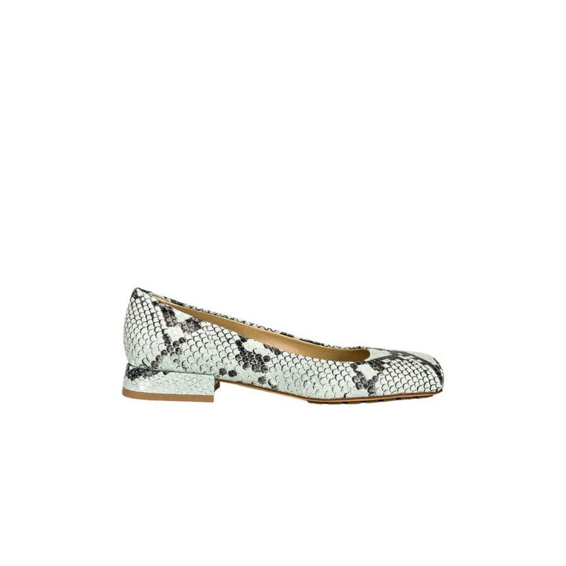 Tower Python-Print Ballerina Shoes_Blue