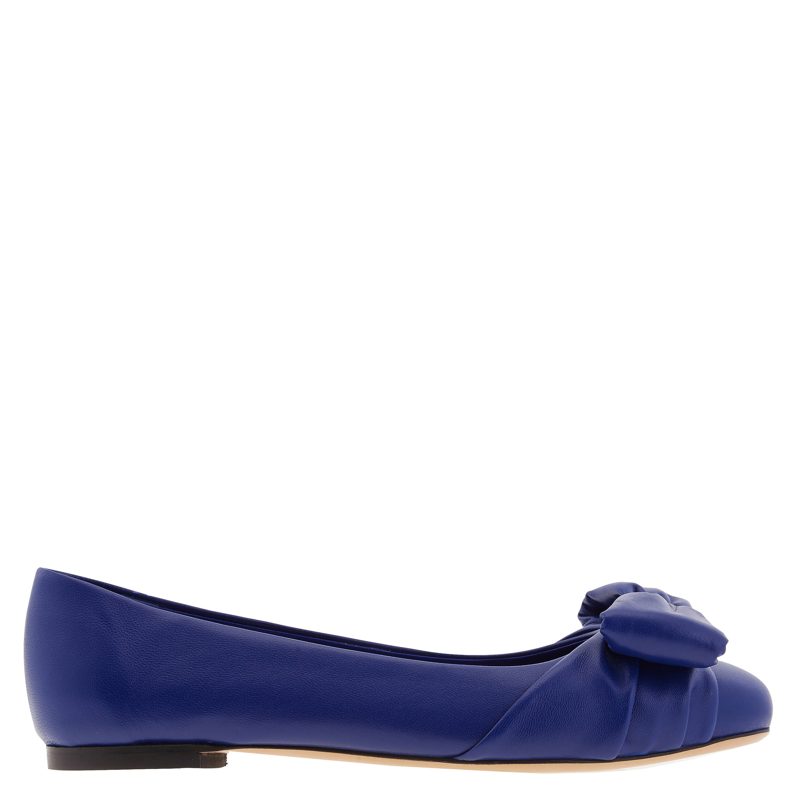 Varina Bow Leather Ballet Flats