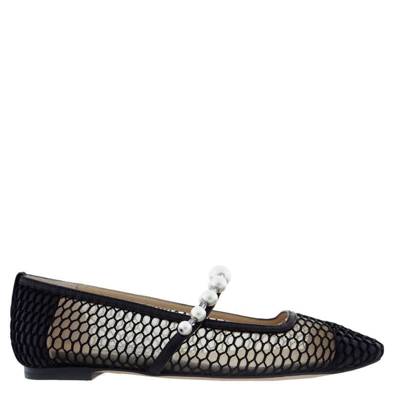 Womens Ade Flat Black/Black Ballerina Flats