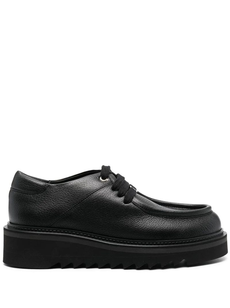 Euripilo Round-Toe Leather Loafers