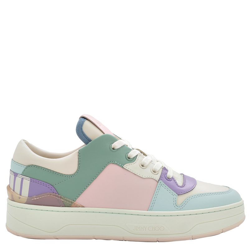 Florent / F Mix Leather Sneakers