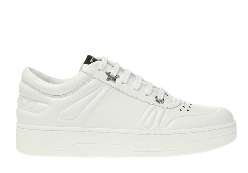 Ladies Hawaii / F White Calf Leather Trainers
