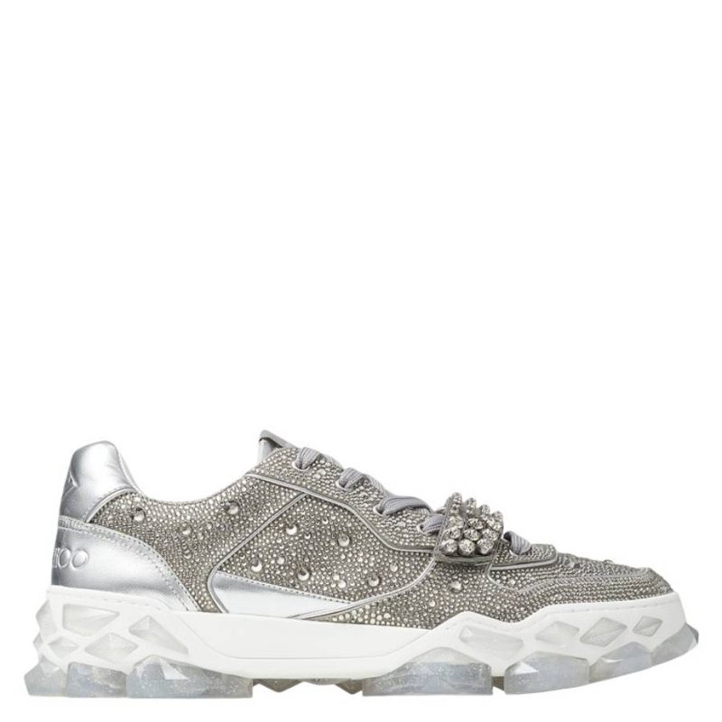 Diamond X Strap Crystal Embellishment Trainers