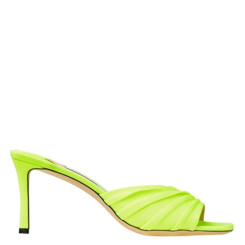 Basil 75 Glossy Jersey Mules
