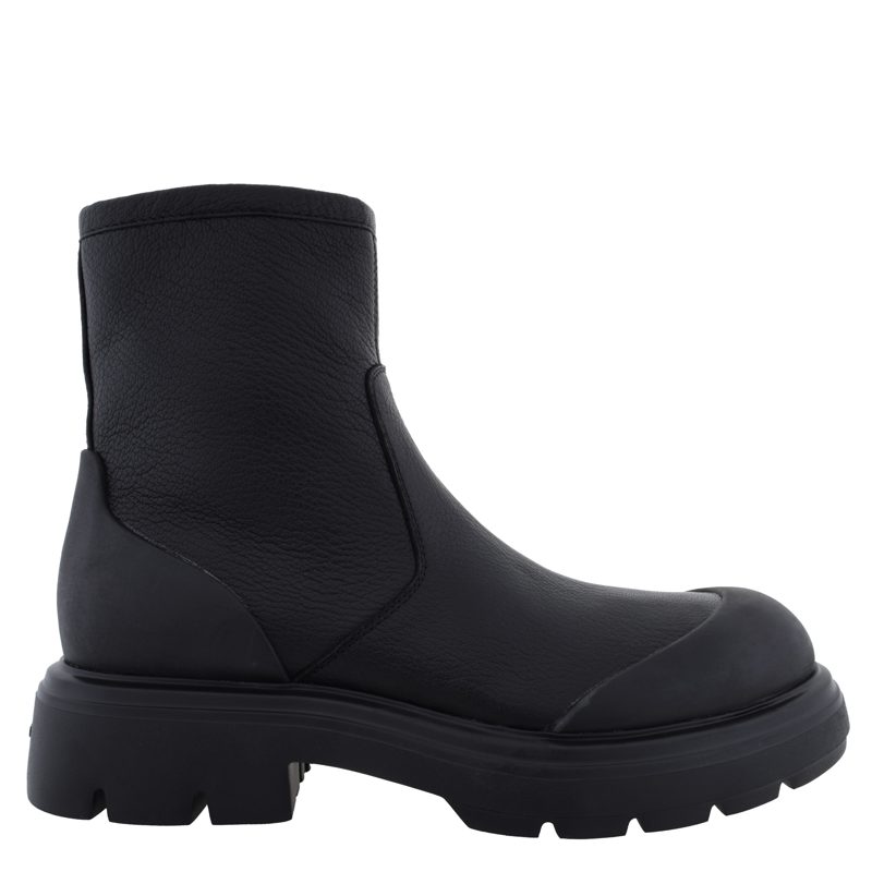 Dorie Leather Lug-Sole Ankle Boots
