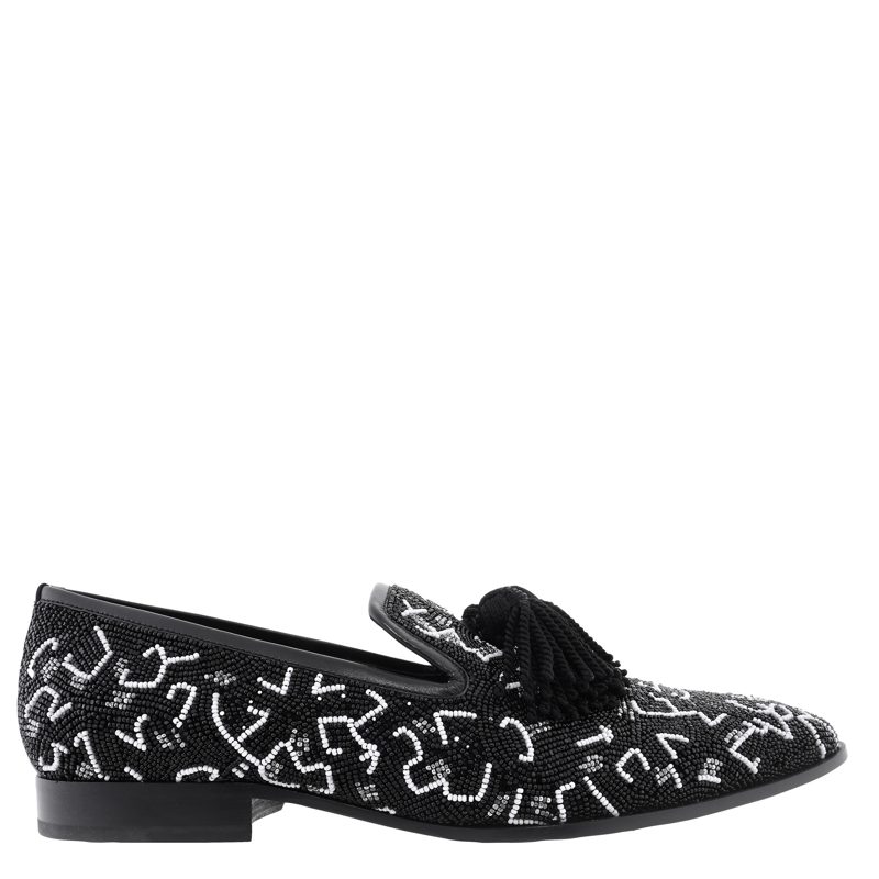 Mens Foxley Caviar Bead Embroideryr Slippers