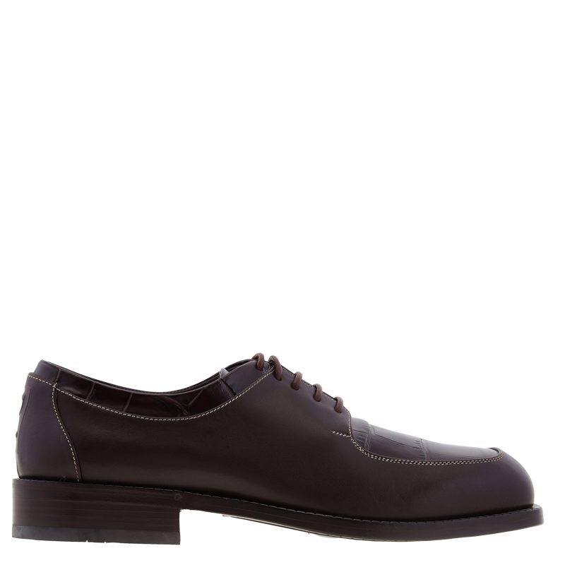 Dinamic Leather Lace-Up Derby Shoes