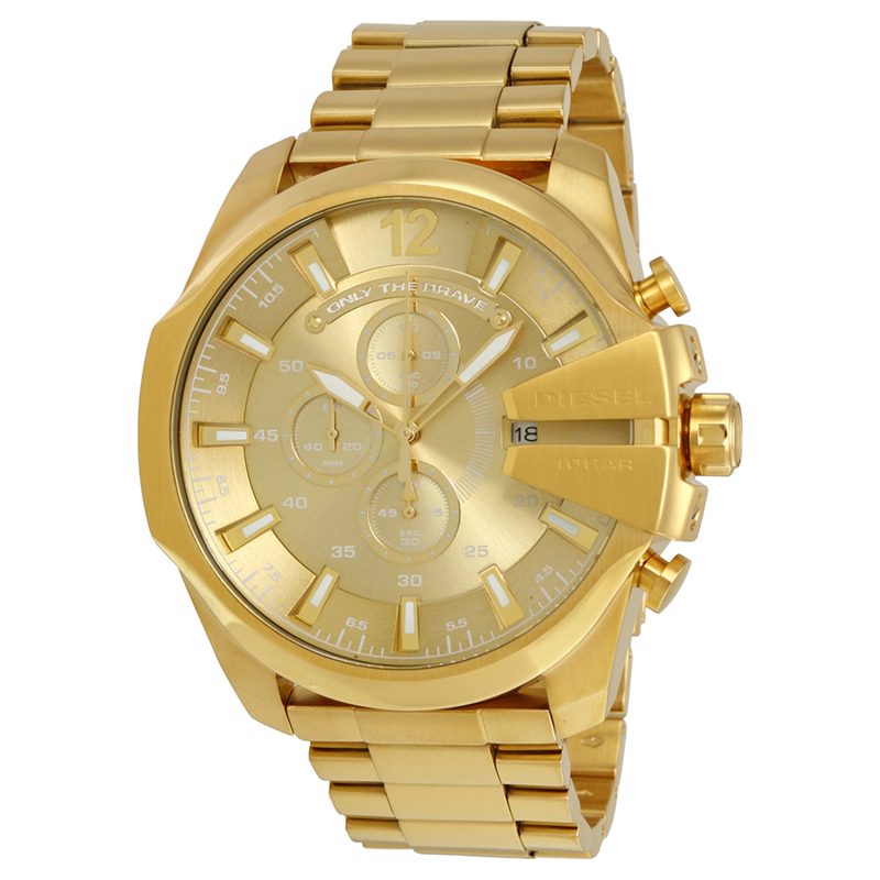 Mega Chief Chronograph Champagne Dial Mens Watch DZ4360