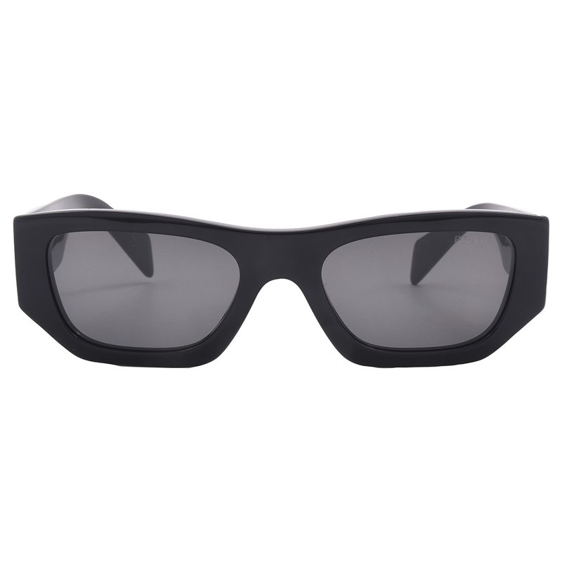 Dark Grey Rectangular Unisex Sunglasses PR A01S 16K08Z 53