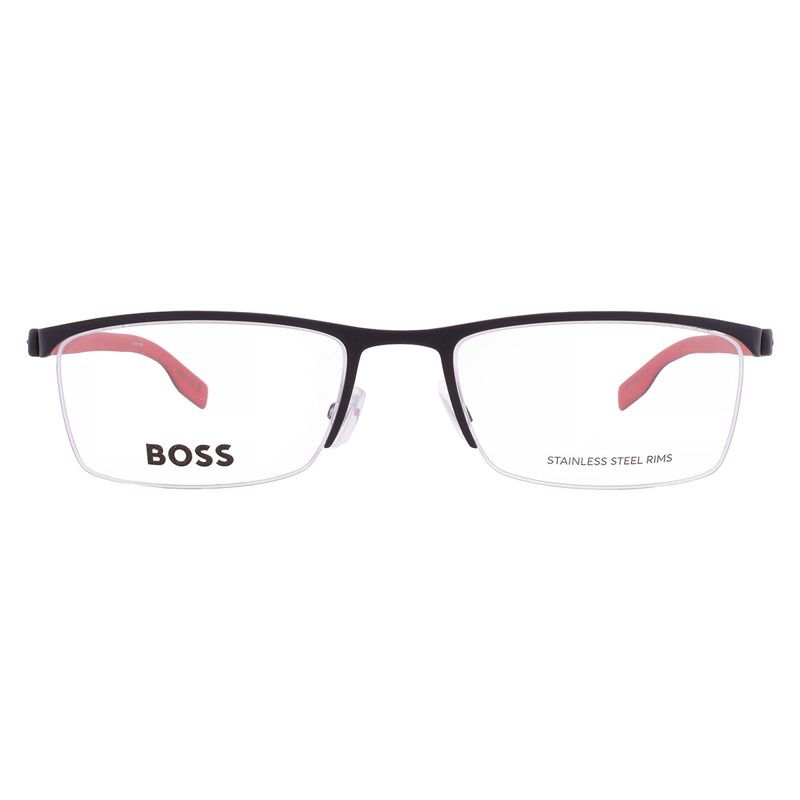 Hugo [보스] Demo Rectangular Mens Eyeglasses [보스] 0610/N 0BLX 55