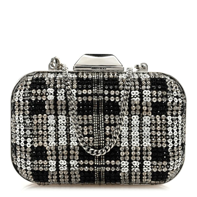 Micro Cloud Sequin-Embellished Clutch