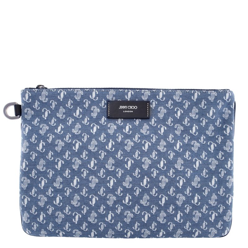 Derek-N JC Monogram Denim Clutch