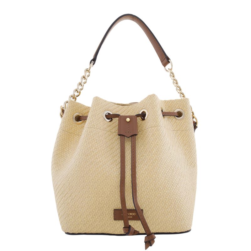 Juno/S Raffia Bucket Bag