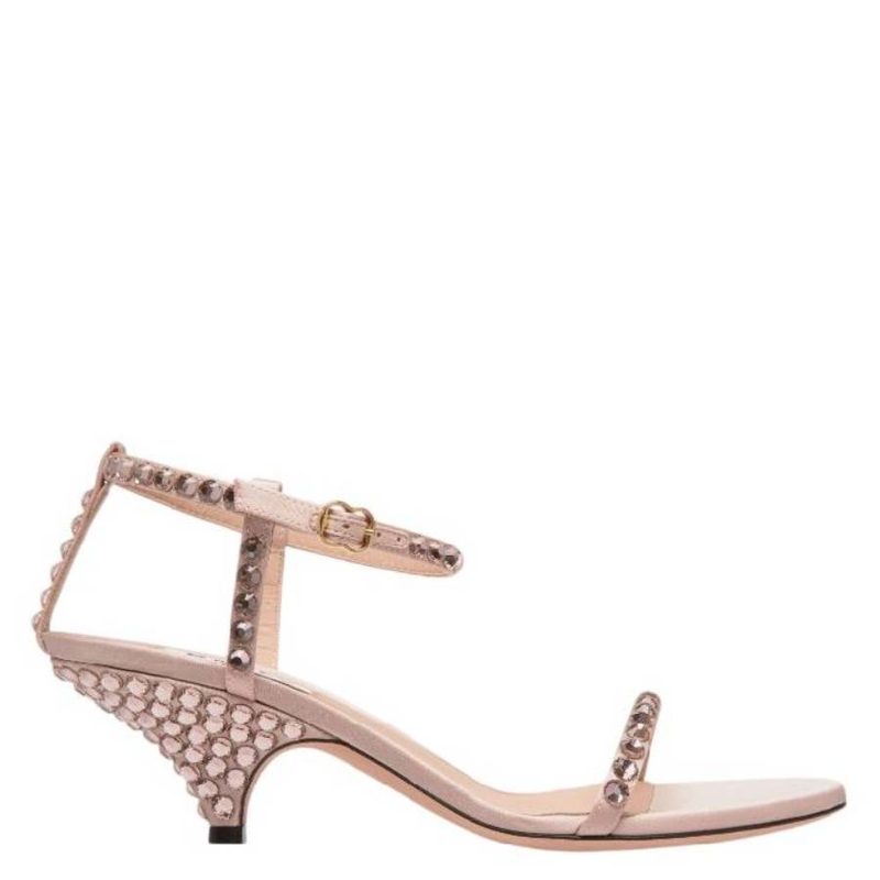 Katy Crystal Embellished Heeled Sandals