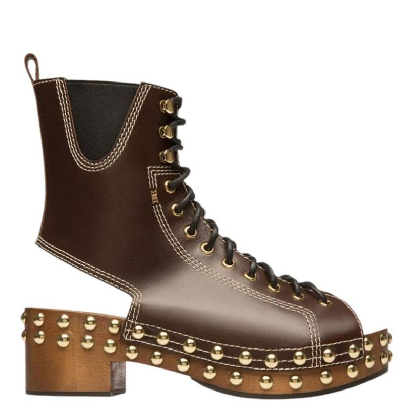 Elena Studded Leather Sandals