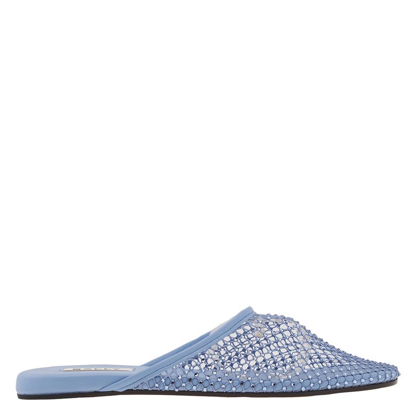 Crystal Fishnet Embellished Slipper