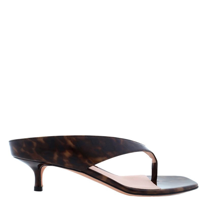 Nyna 45 Tortoiseshell Patent Sandals