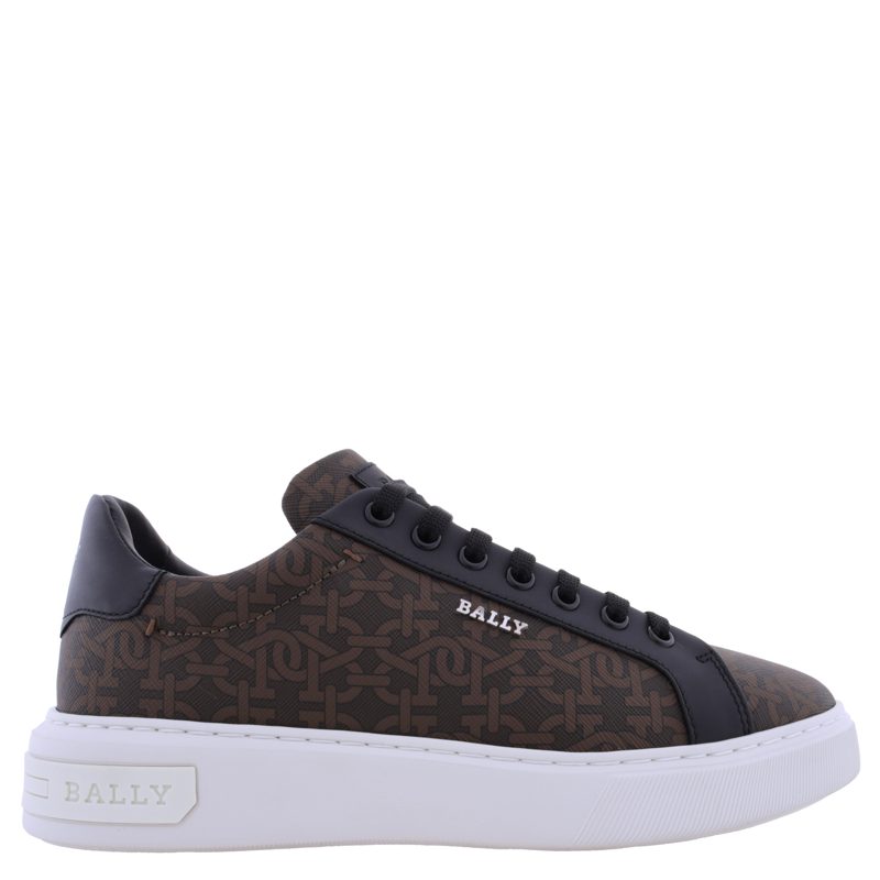 Miky B Monogram Printed Fabric Sneakers