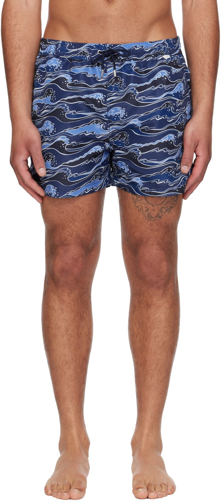 Paul Smith Blue Waves Swim Shorts 261260M208000