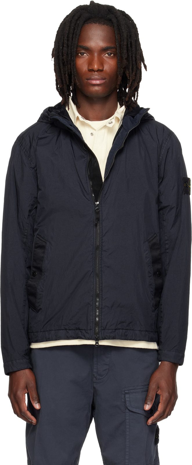 Navy 4100001 Crinkle Reps NY Jacket 262828M180035
