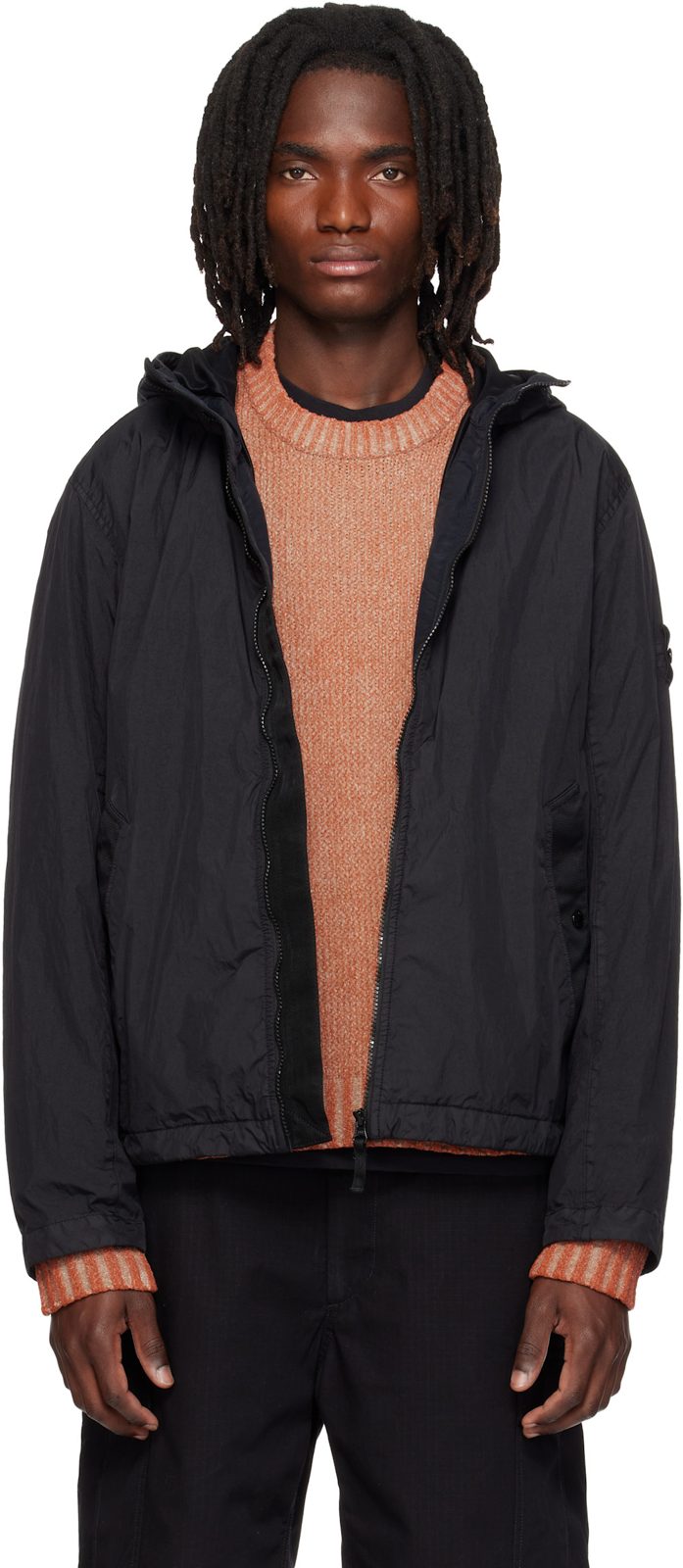 Black 4100001 Crinkle Reps NY Jacket 262828M180034