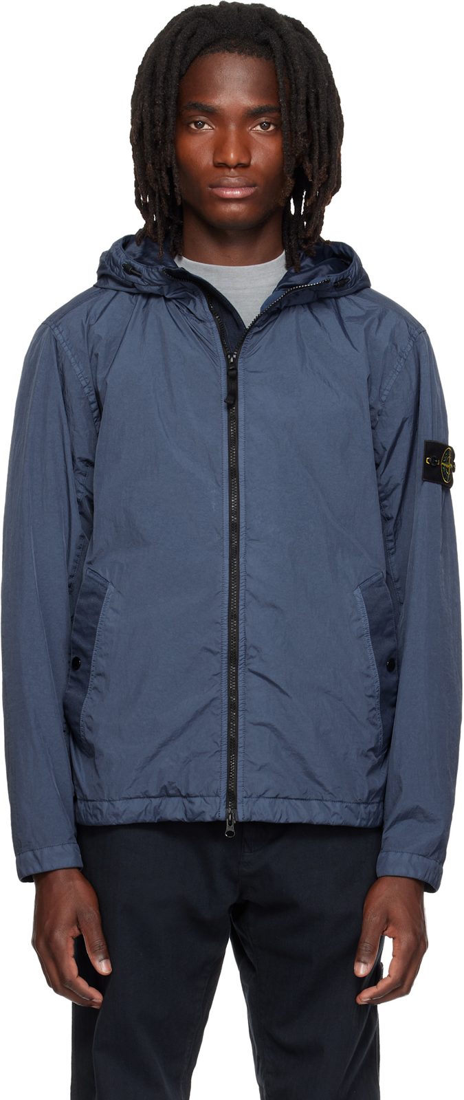 Blue 4100001 Crinkle Reps NY Jacket 262828M180033