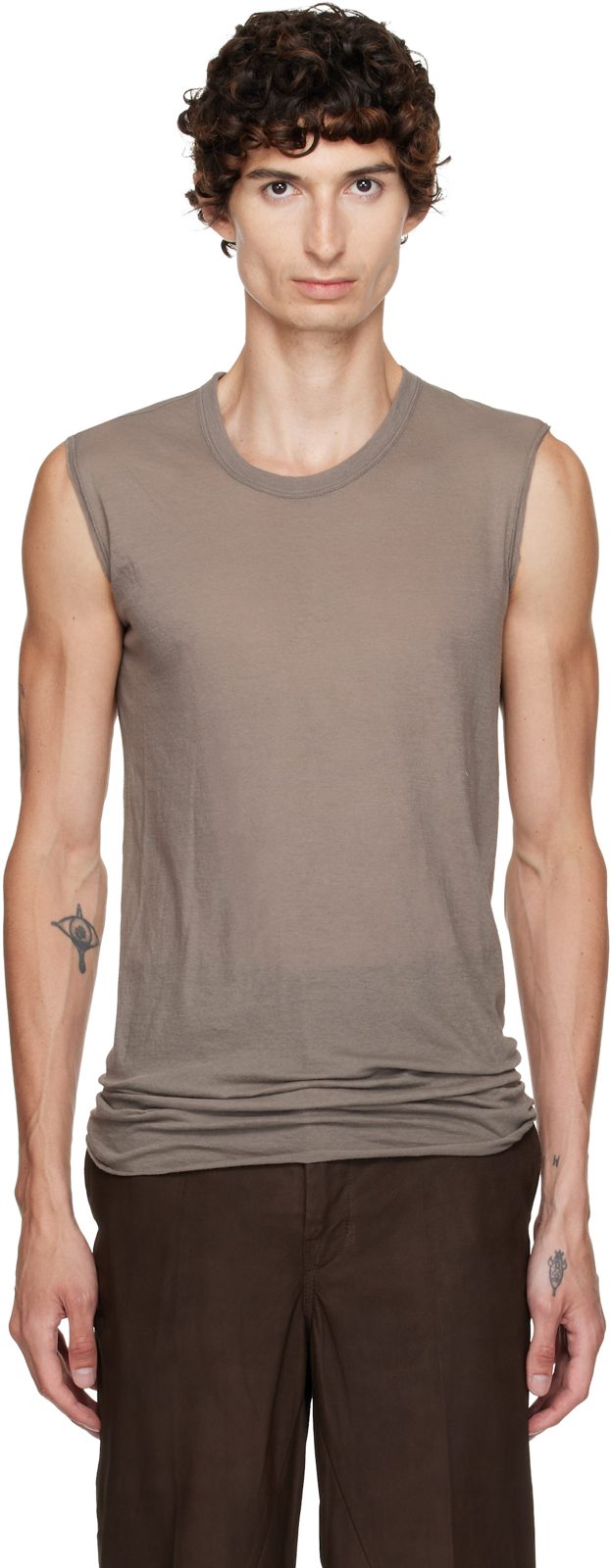 Gray Tower Basic SL Tank Top 262232M214012