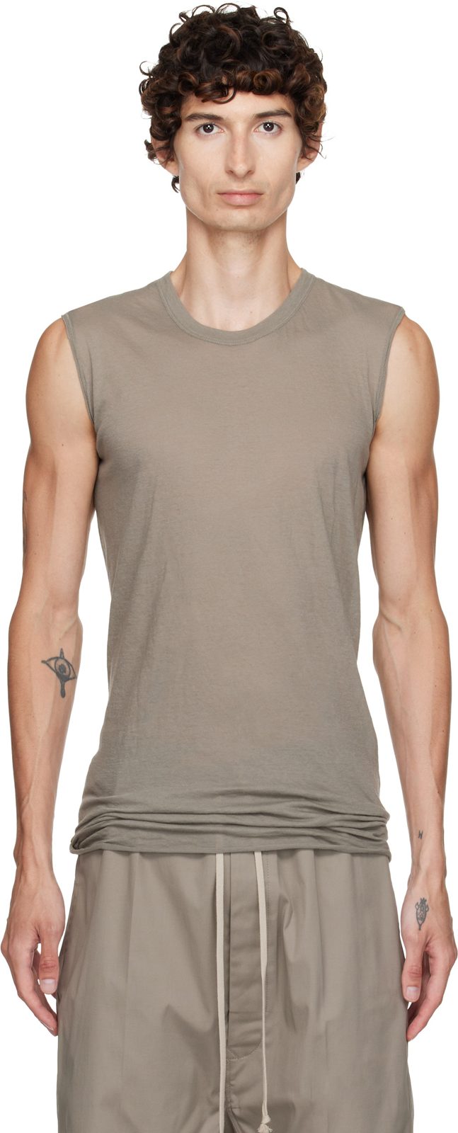 Taupe Tower Basic SL Tank Top 262232M214011