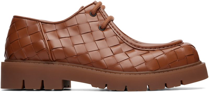 Brown Haddock Lace-Up Derbys 261798M225000