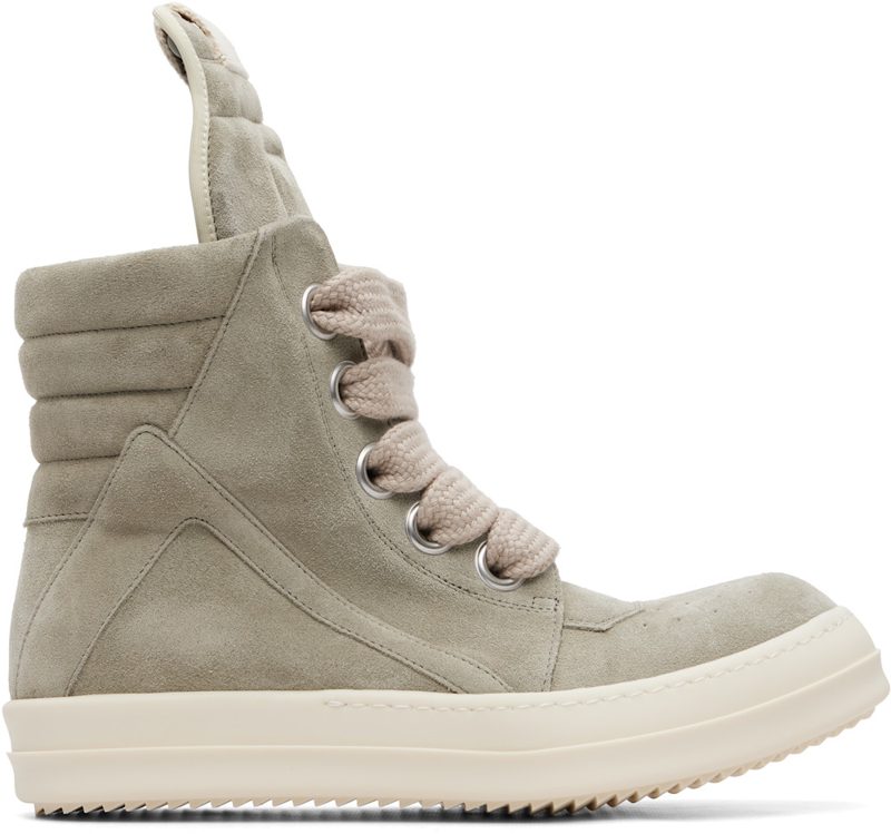 Taupe Tower Jumbolace Geobasket Sneakers 262232M236016