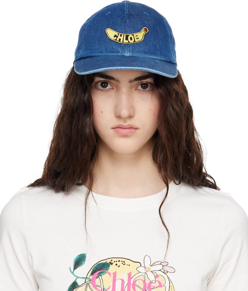 Blue The Chloe Chill Denim Cap 262338F016000