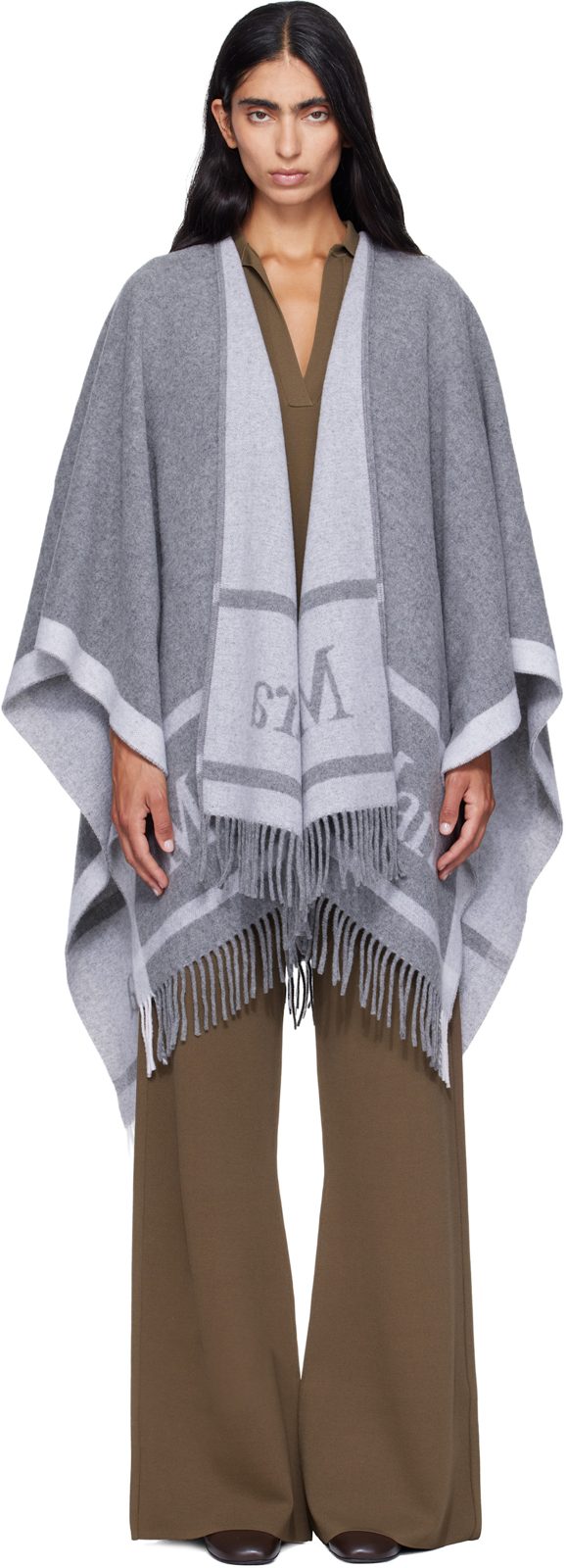 Gray Hildestole Scarf 262118F028013