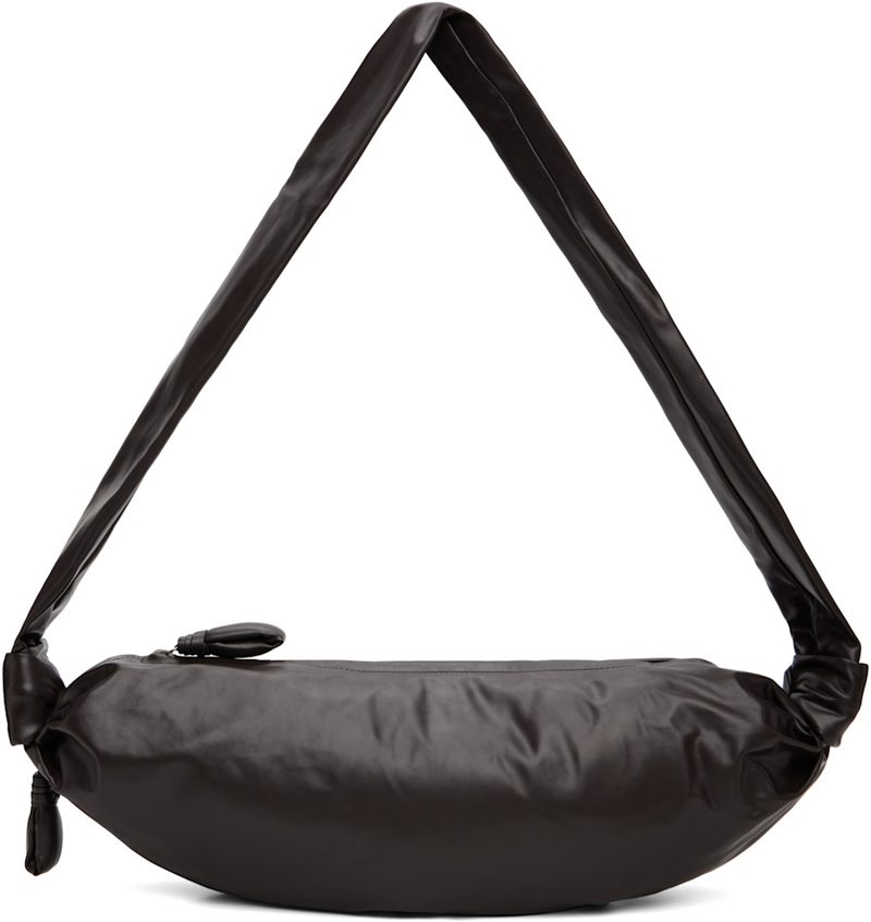 Brown Medium Soft Croissant Bag 262646F048009