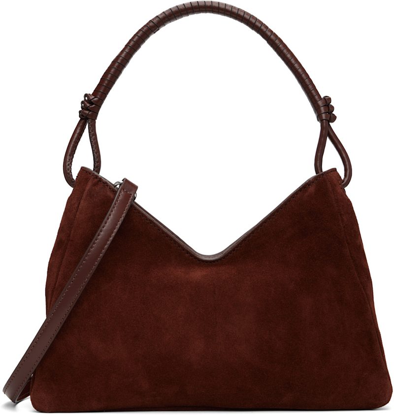 Staud Brown Valerie Shoulder Bag 262386F048016